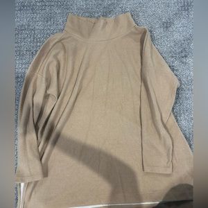 Oversized Anthropologie Tan Tunic Sweater